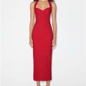 Khy FITTED HALTER DRESS | RUBY